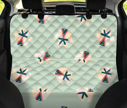 Karate Pattern Print Design 02 Rear Dog Car Seat Cover Hammock