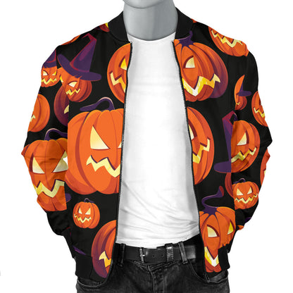 Halloween Pattern Print Design 04 Men Bomber Jacket