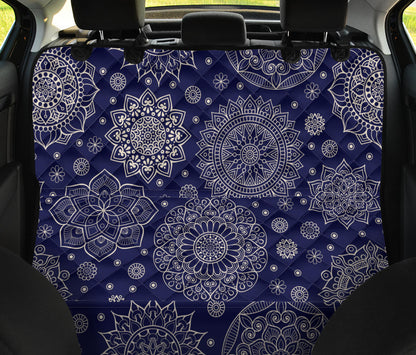 Mandala Pattern Print Design 02 Rear Dog Car Seat Cover Hammock