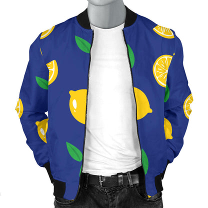 Citrus Pattern Print Design 02 Men Bomber Jacket