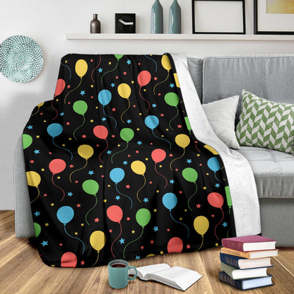 Ballon Colorful Pattern Print Design 04 Premium Blanket