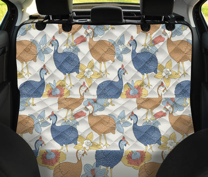Guinea Fowl Pattern Print Design 01 Rear Dog Car Seat Cover Hammock