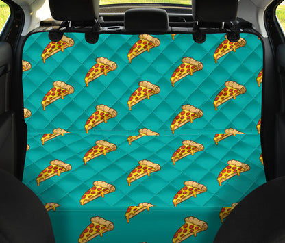 Pizza Pattern Print Design A03 Rear Dog Car Seat Cover Hammock
