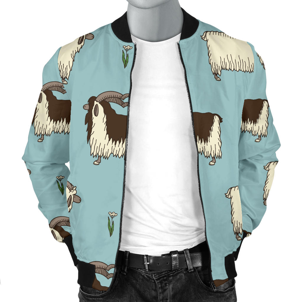 Goat Pattern Print Design 02 Men Bomber Jacket