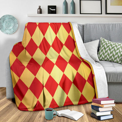 Harlequin Pattern Print Design 03 Premium Blanket