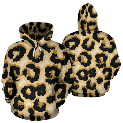 Jaguar Skin Pattern Print Design 02 Pullover Hoodie