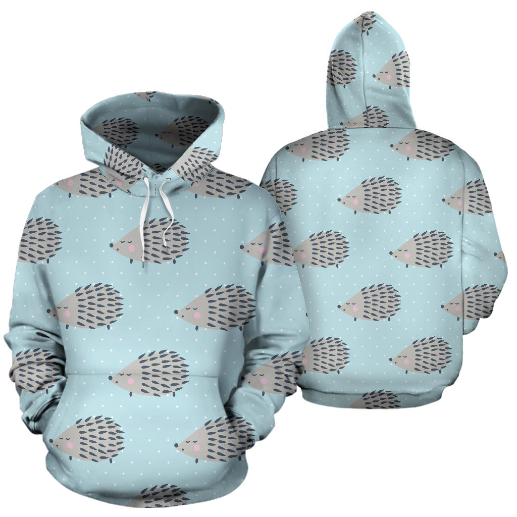 Hedgehog Pattern Print Design 02 Pullover Hoodie