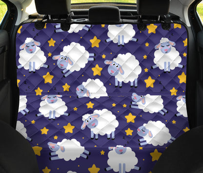 Sheep Pattern Print Design 03 Rear Dog Car Seat Cover Hammock
