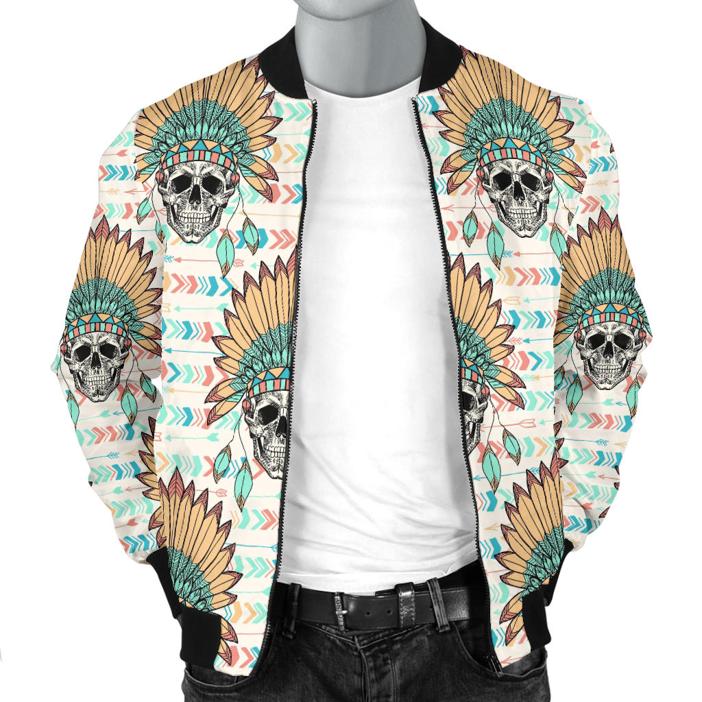 Boho Pattern Print Design 04 Men Bomber Jacket