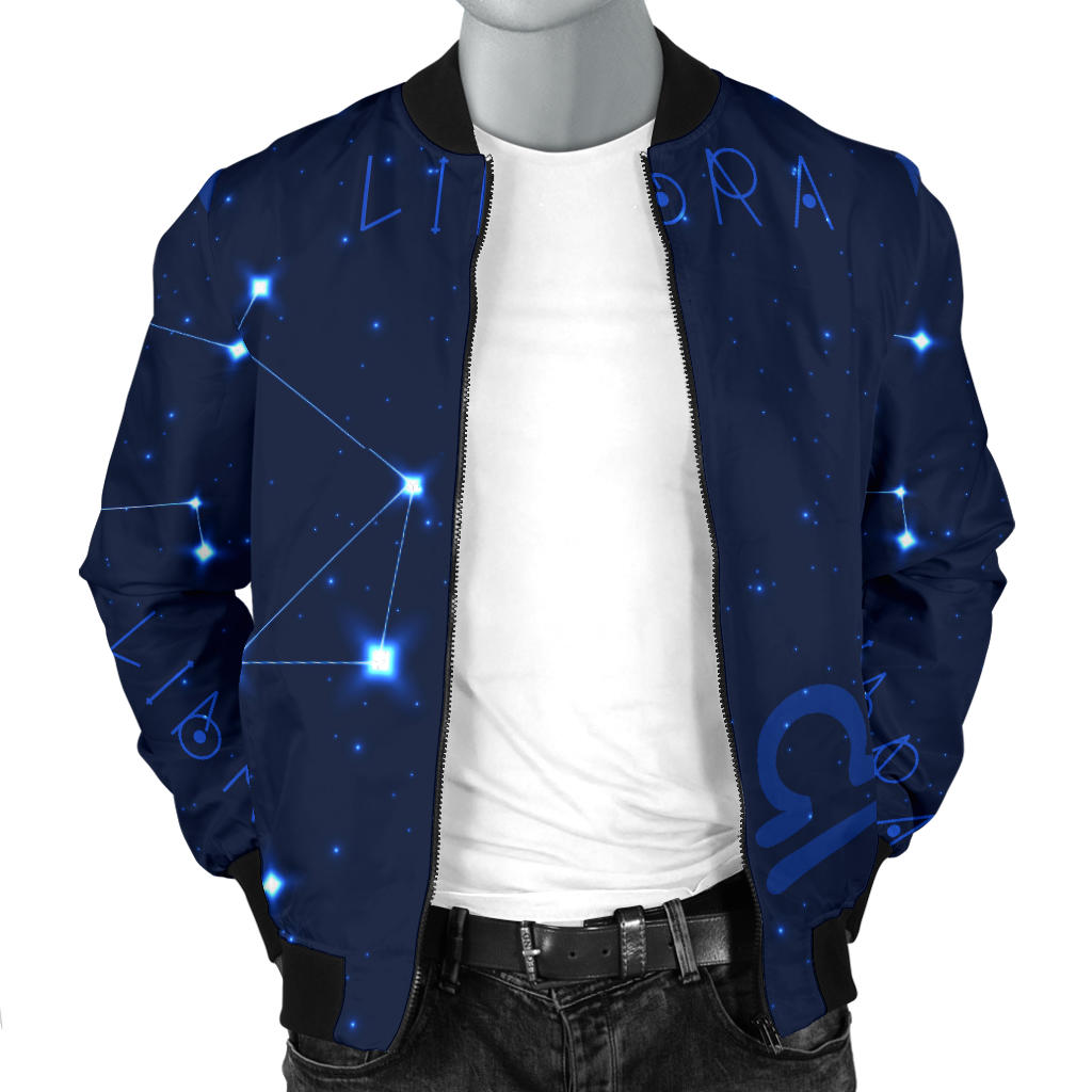 Libra Pattern Print Design 04 Men Bomber Jacket