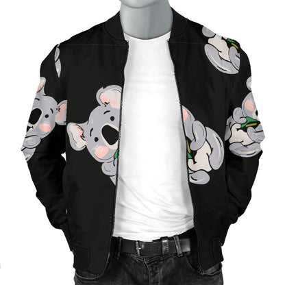 Koala Pattern Print Design 05 Men Bomber Jacket