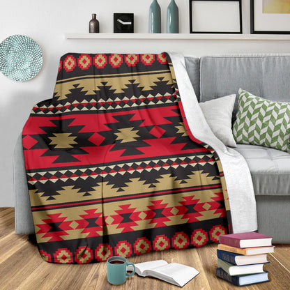 Navajo Pattern Print Design A04 Premium Blanket