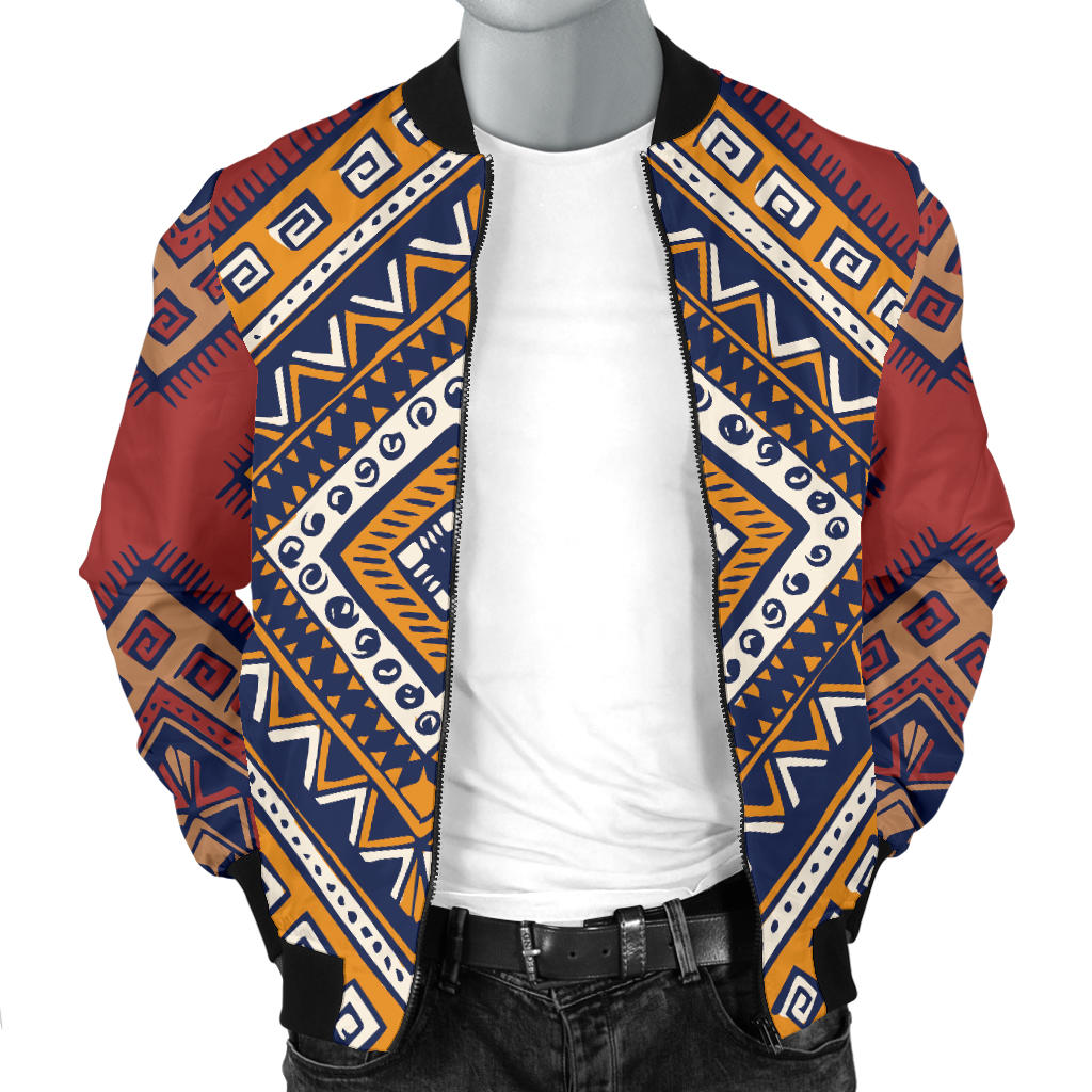 Native Pattern Print Design A06 Men Bomber Jacket