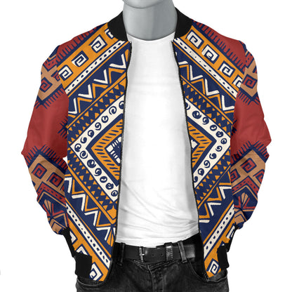 Native Pattern Print Design A06 Men Bomber Jacket