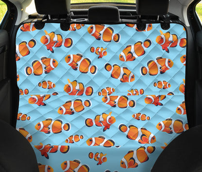 Clownfish Pattern Print Design 01 Rear Dog Car Seat Cover Hammock