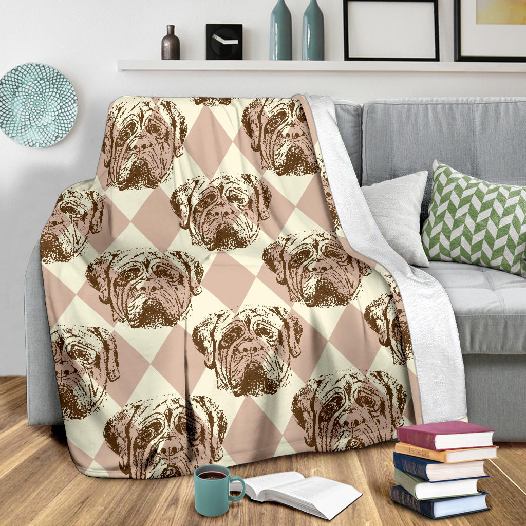 Mastiffs Pattern Print Design 01 Premium Blanket