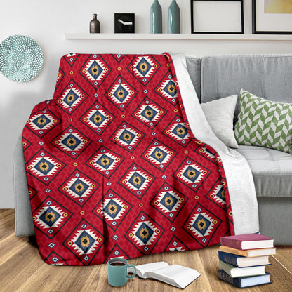 Aztec Pattern Print Design 10 Premium Blanket