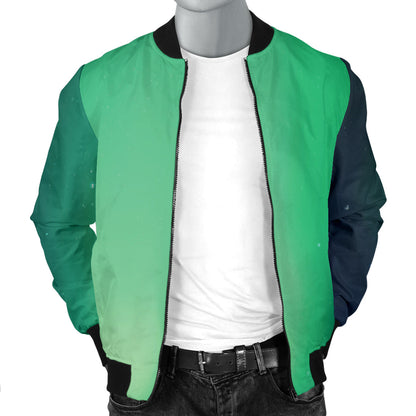 Aurora Borealis Pattern Print Design 04 Men Bomber Jacket