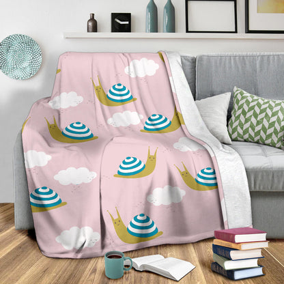 Snail Pattern Print Design 02 Premium Blanket