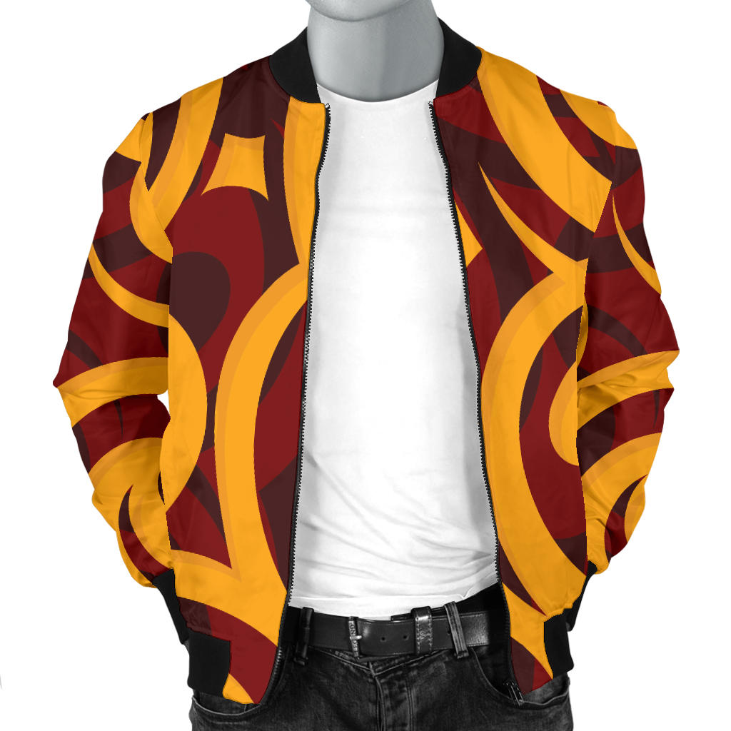 Maori Pattern Print Design 02 Men Bomber Jacket