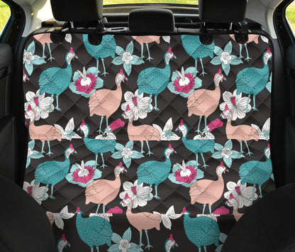 Guinea Fowl Pattern Print Design 03 Rear Dog Car Seat Cover Hammock