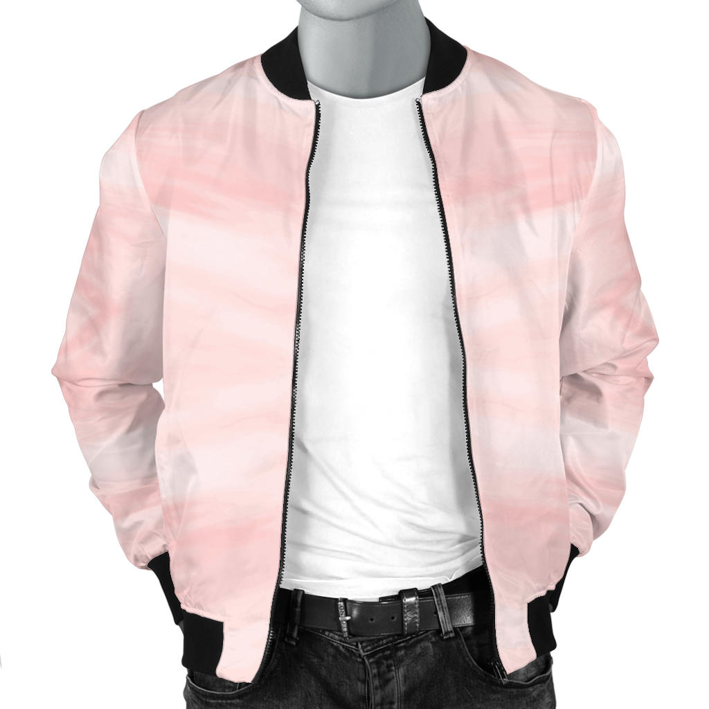 Marble Pattern Print Design 03 Men Bomber Jacket