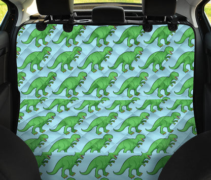 T Rex Pattern Print Design A01 Rear Dog Car Seat Cover Hammock
