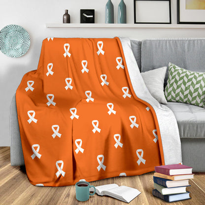 Appendix cancer Pattern Print Design 01 Premium Blanket