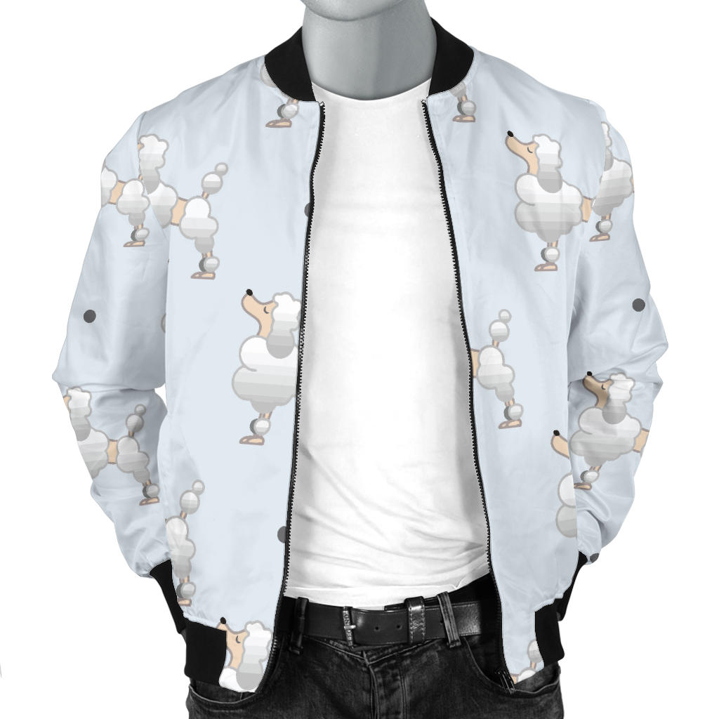 Poodle Pattern Print Design A05 Men Bomber Jacket