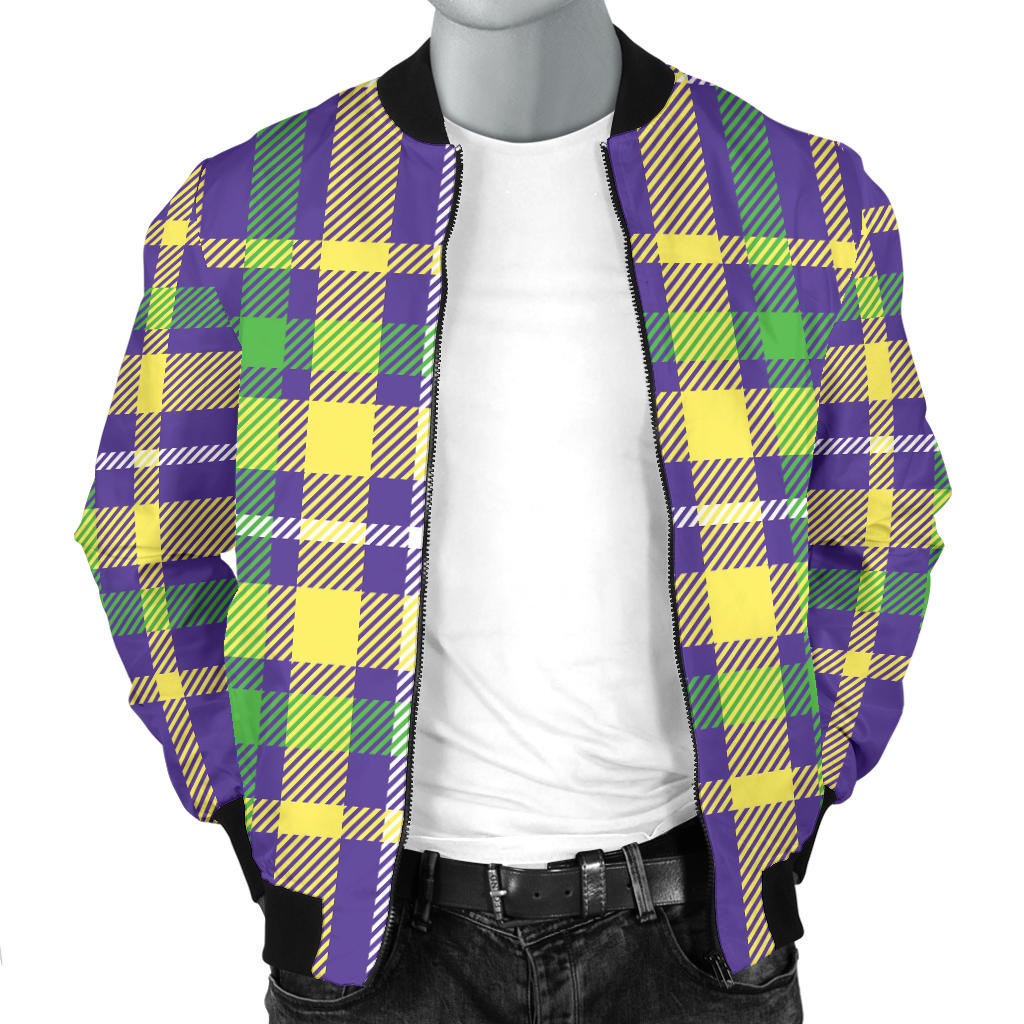 Mardi Gras Pattern Print Design 010 Men Bomber Jacket