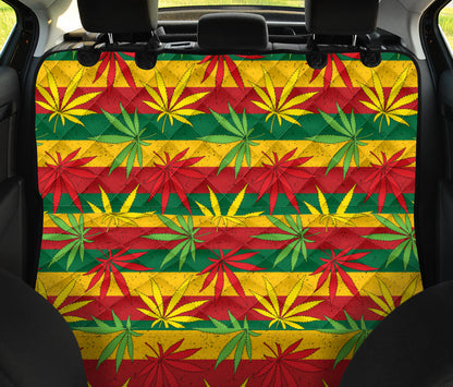 Rasta Pattern Print Design A03 Rear Dog Car Seat Cover Hammock