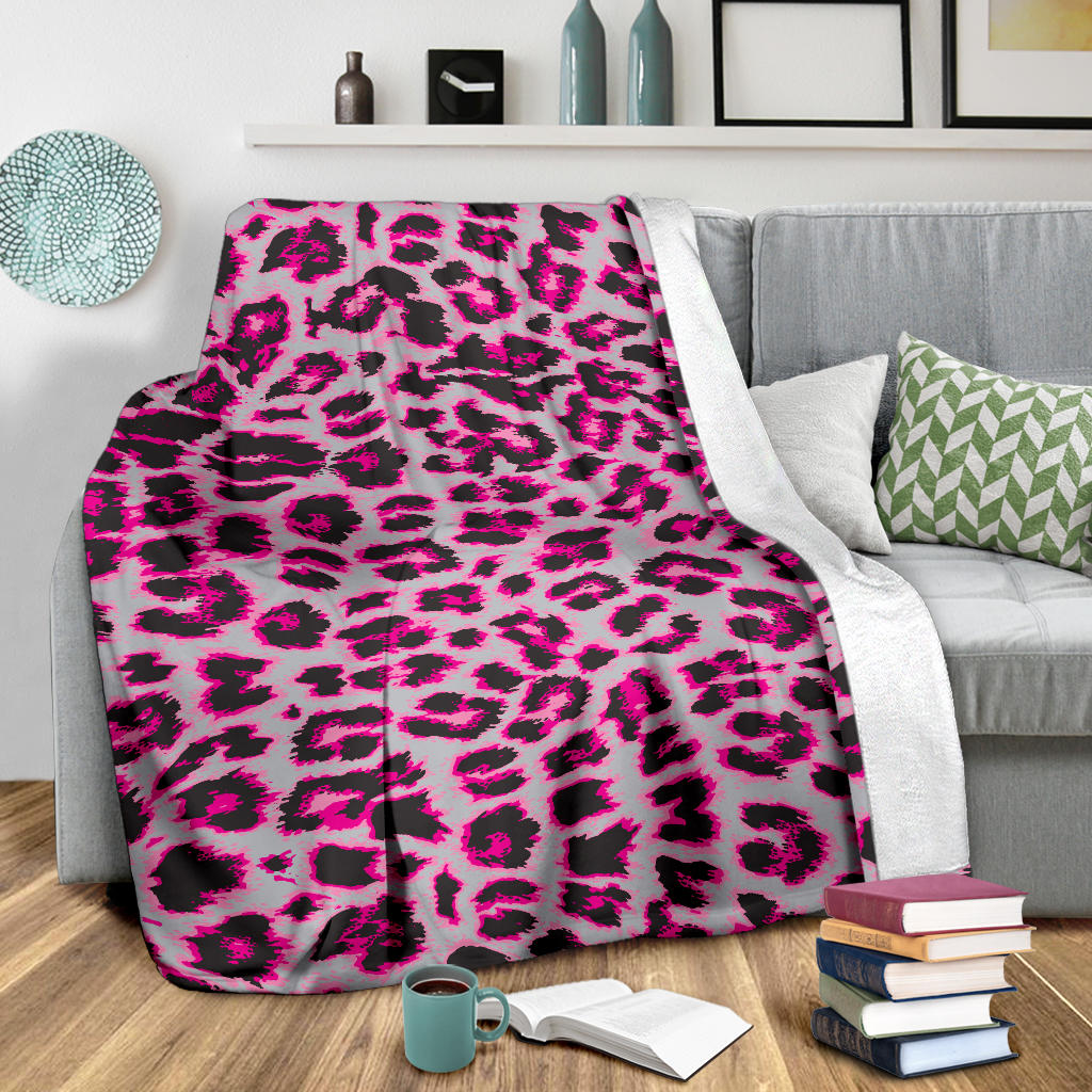 Leopard Pattern Print Design 02 Premium Blanket
