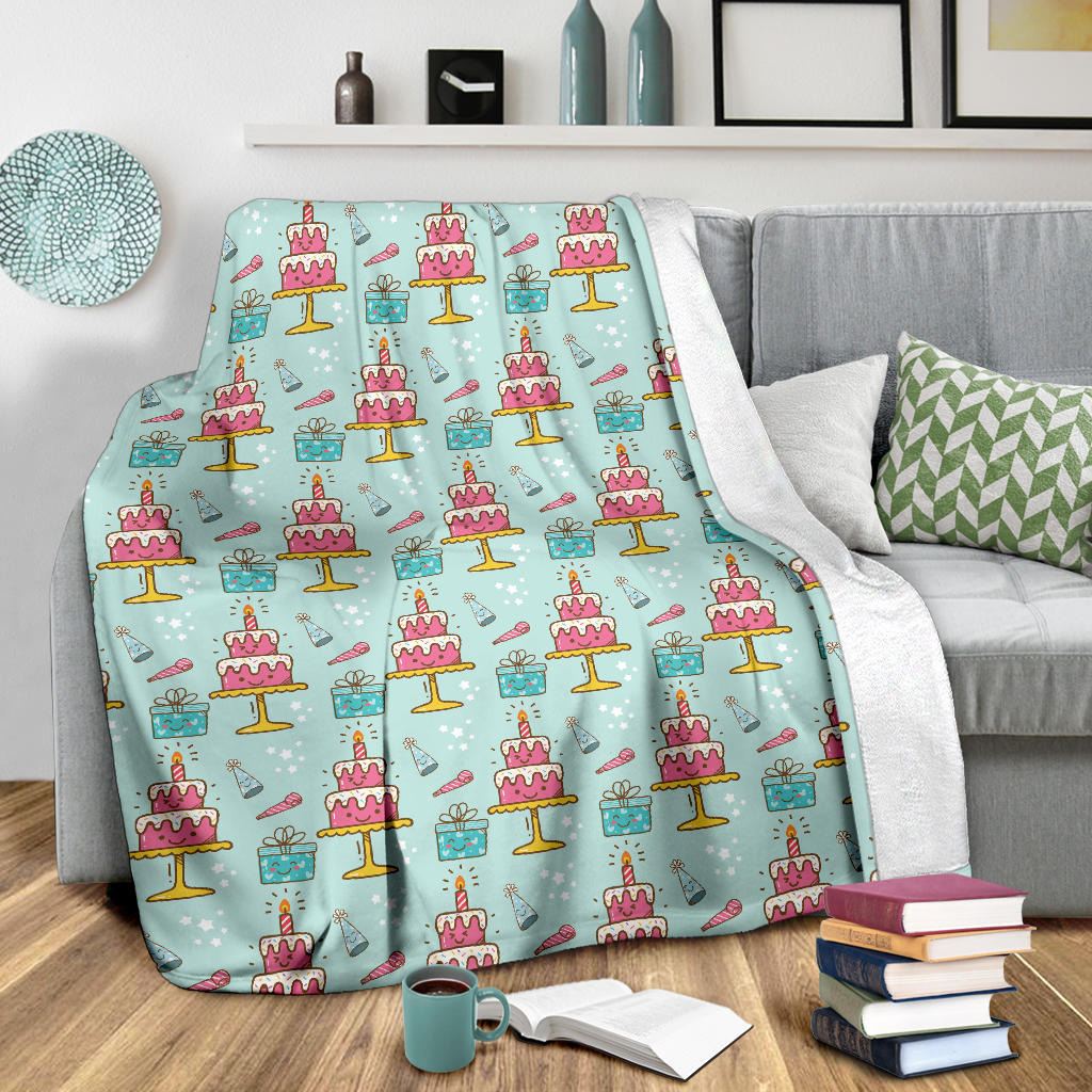 Cake Pattern Print Design 06 Premium Blanket