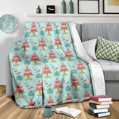 Cake Pattern Print Design 06 Premium Blanket