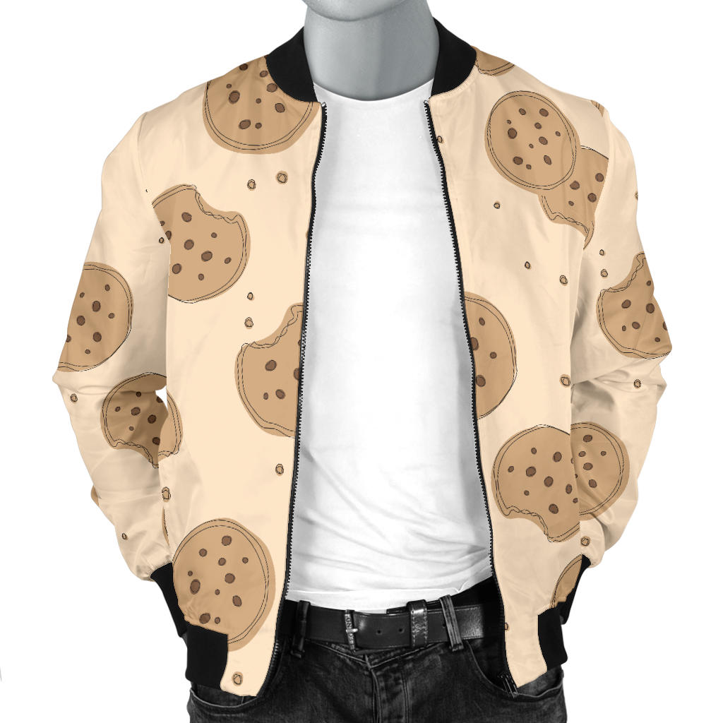 Biscuit Pattern Print Design 02 Men Bomber Jacket