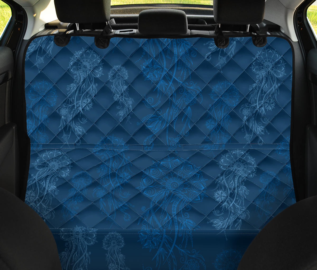 Jellyfish Pattern Print Design 01 Rear Dog Car Seat Cover Hammock