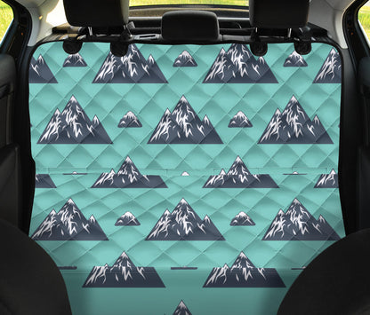 Mountain Pattern Print Design 01 Rear Dog Car Seat Cover Hammock