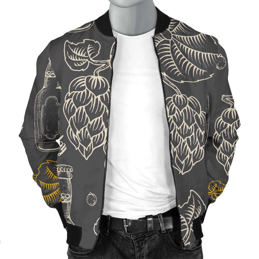 Hope Pattern Print Design 01 Men Bomber Jacket