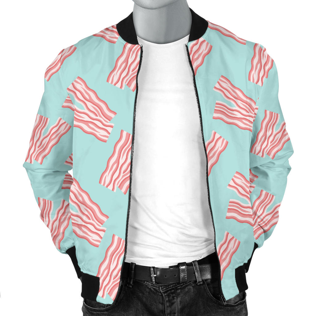 Bacon Pattern Print Design 04 Men Bomber Jacket