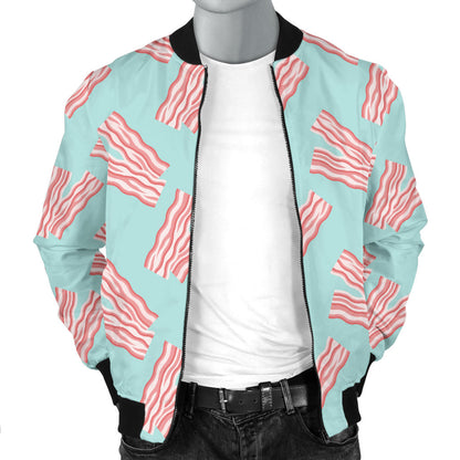 Bacon Pattern Print Design 04 Men Bomber Jacket