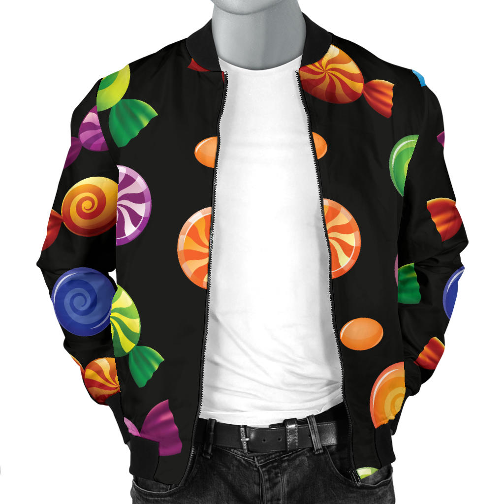Candy Pattern Print Design 01 Men Bomber Jacket
