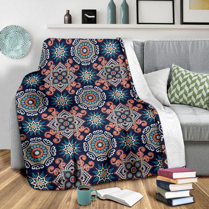 Bohemian Pattern Print Design 02 Premium Blanket