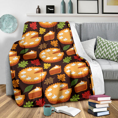 Pie Pattern Print Design A03 Premium Blanket