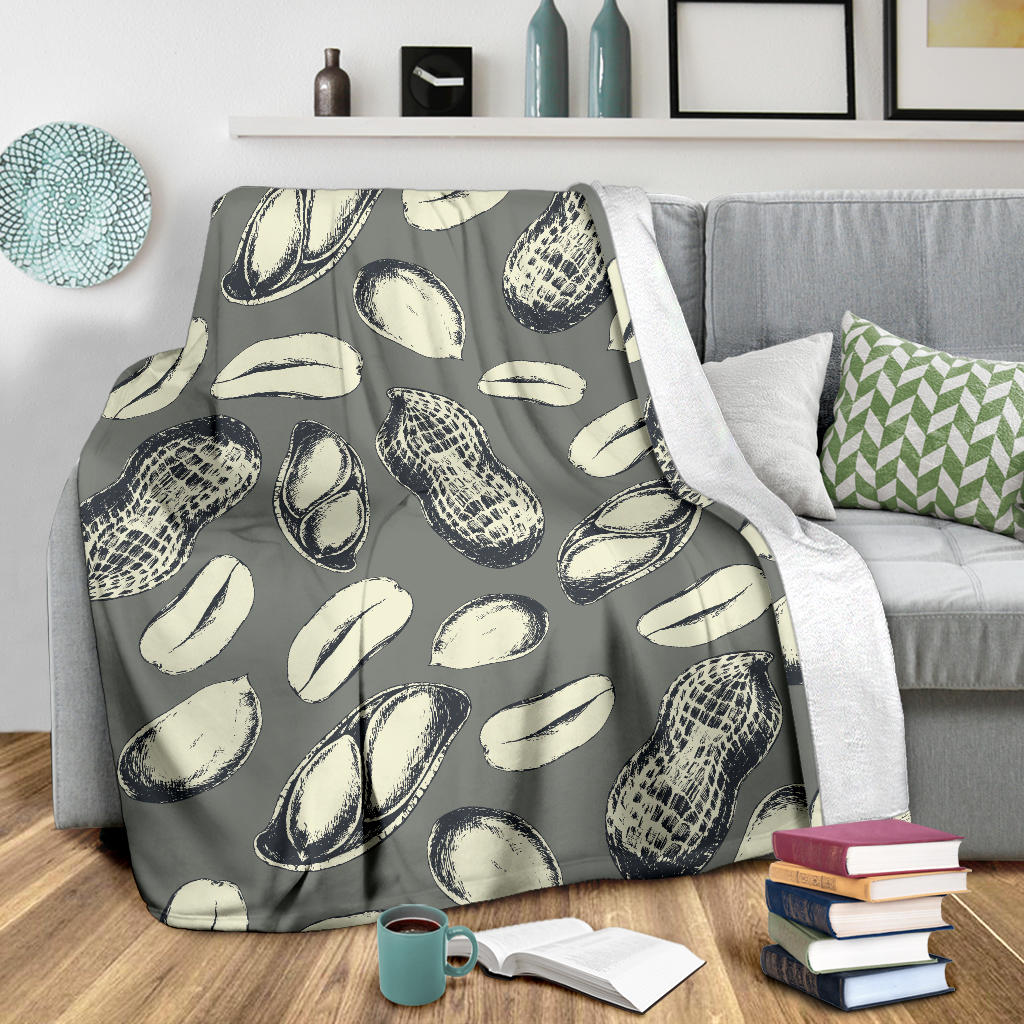 Peanut Pattern Print Design A01 Premium Blanket