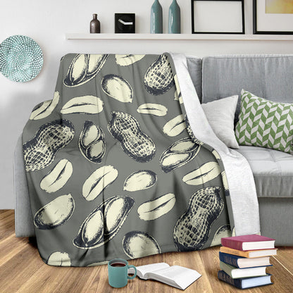 Peanut Pattern Print Design A01 Premium Blanket