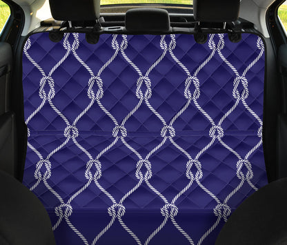 Rope Pattern Print Design A03 Rear Dog Car Seat Cover Hammock