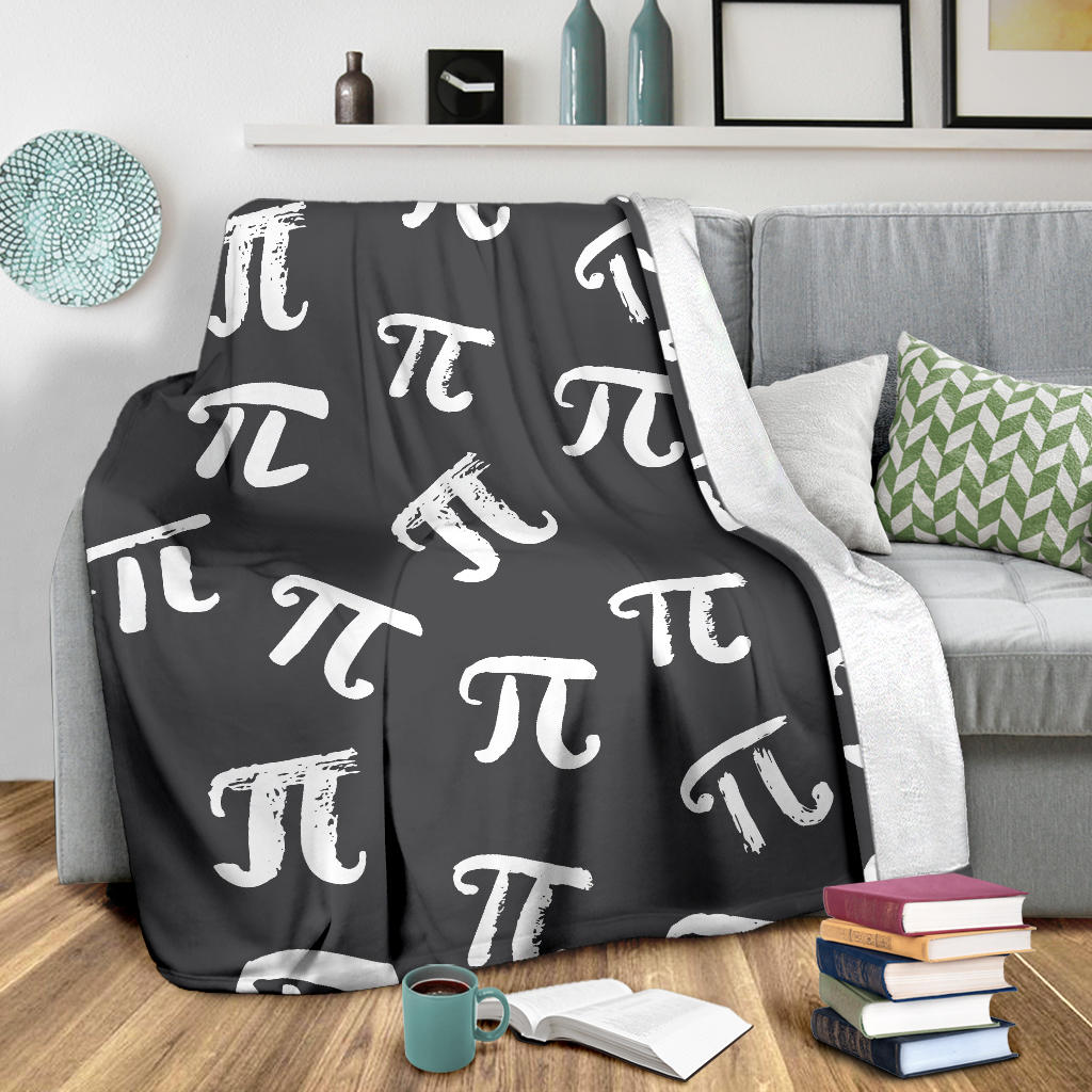 Pi Day Pattern Print Design A02 Premium Blanket