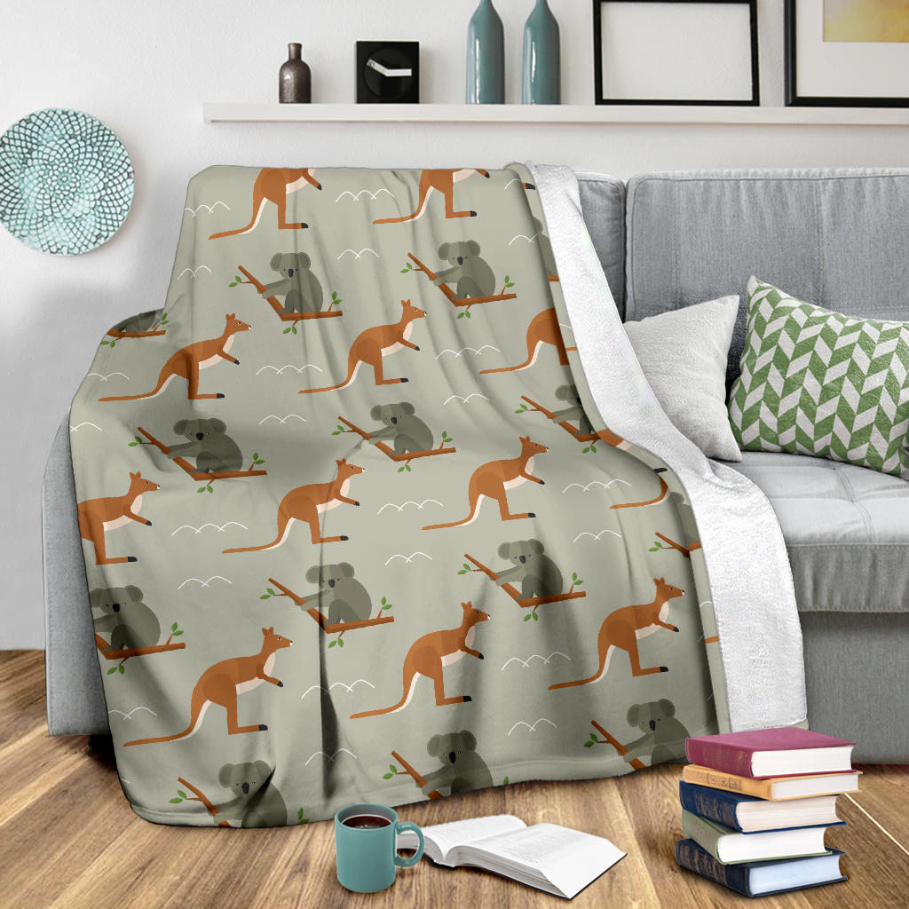Koala Pattern Print Design 03 Premium Blanket