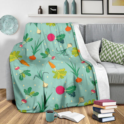 Radish Pattern Print Design A01 Premium Blanket