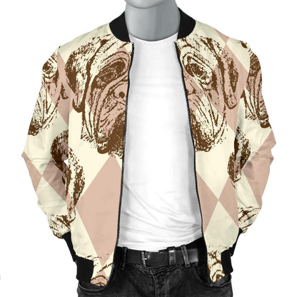 Mastiffs Pattern Print Design 01 Men Bomber Jacket